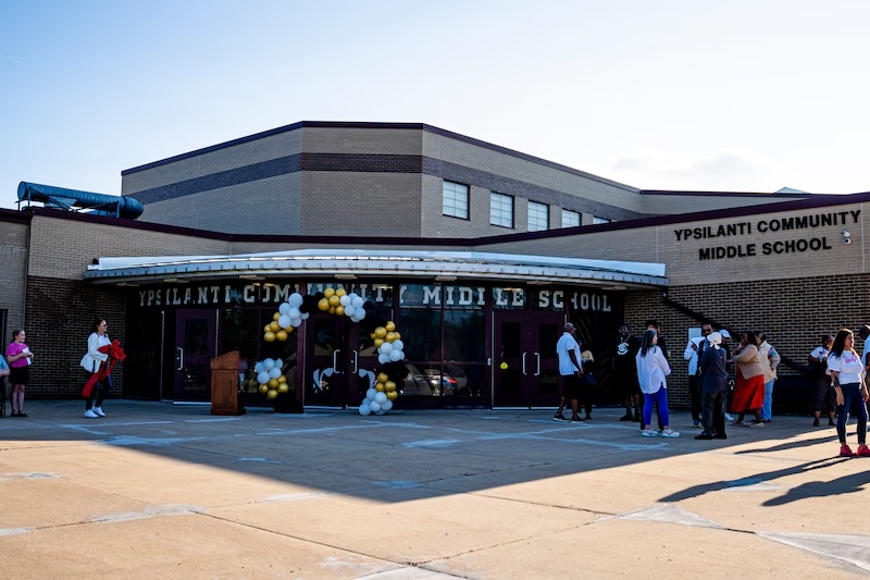 Ypsilanti Community Middle School building 2025